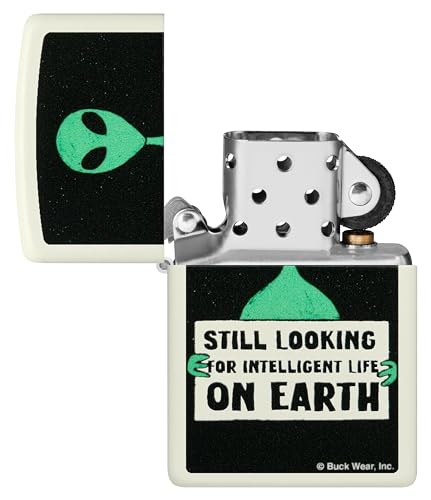 Encendedor Zippo hecho en EEUU con acabado blanco mate Buckwear 5