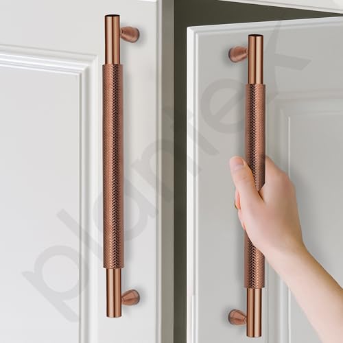 Image of Plantex Cabinet Handle /Kitchen Cabinet Door Handle /Wardrobe /288 mm Cupboard Handle /Door Pull-Push Handle for Home /Office - Pack of 2 (Rose Gold)
