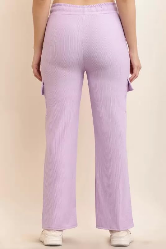 Image of Women Solid Loose Fit Knitted Cargo - Parent (BZCR9)