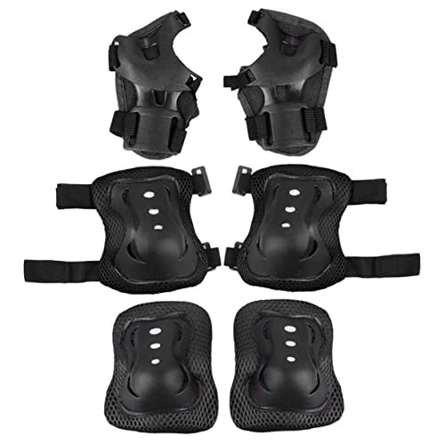 GOOHOCHY 6pcs Boys and Girls Elbow Knee Pads Cycling Protective Gear Skating Safety for Children