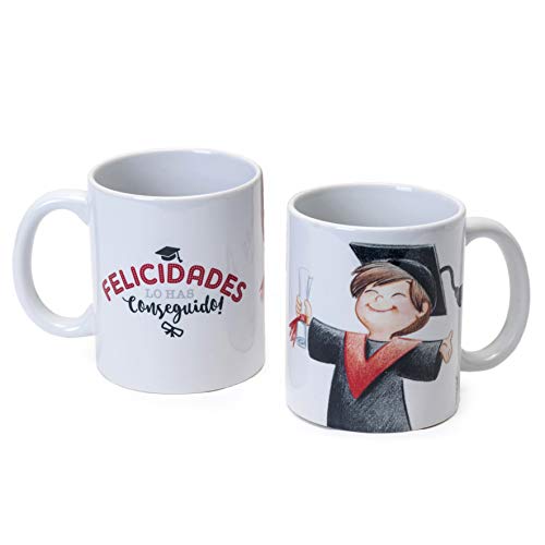 Mopec G357.3.1 Caneca de graduação para menino, cerâmica, branco, 0,02 x 8 x 9,5 cm
