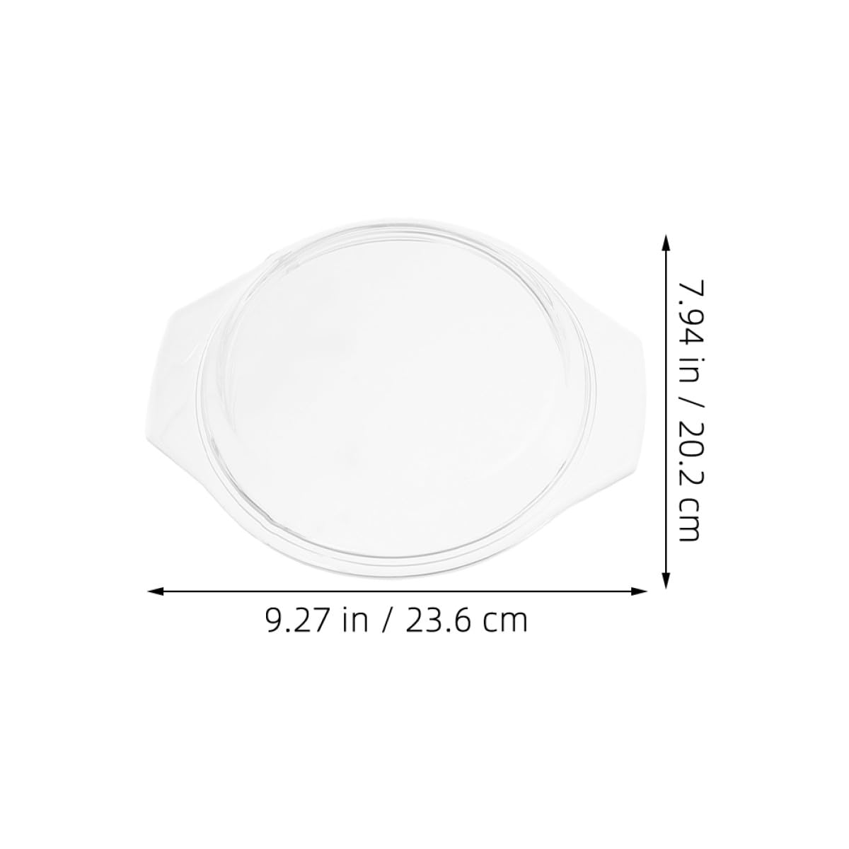 Healvian Tapa de Vidrio 1 Pieza, Antisalpicaduras, para Microondas y Horno
