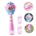 Toddmomy Electric Bubble Maker Machine with Lights All-one Bubble Wand for Boy Girl for Outdoor Fun and Parties