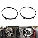 kkone Black 7'' Headlight Retaining Ring Headlamp Bezel for Jeep Wrangler JK 2007-2017