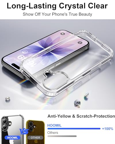 Image of HOOMIL Case for iPhone 17, Anti-Yellowing, Crystal Clear