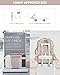 LOVEVOOK Travel Backpack For Women, 40L Carry On Backpack, Airline Approved Personal Item Travel Bag, Travel Essentials Water Resistant Daypack Weekender Bag Fits 17
