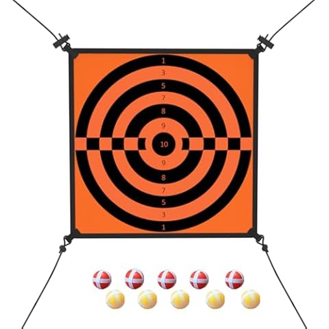 Jumpfly Trampoline Kids Dart Board Game Set, Recreational Trampolines Circular Target Board Games Accessory with 10 Stick Balls - Indoor Outdoor Backyard Trampoline Toys Games for Kids Ages 4-8 Cover