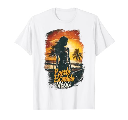 Puerto Escondido México Surfer Playa Olas Surftrip Camiseta