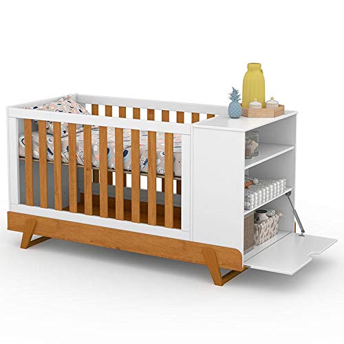 Berço Multifuncional Bkids Branco Freijó Eco Wood - Matic