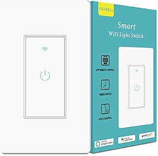 Smart Light Switch, Yeewell 2.4Ghz WiFi Light Switch with Timer and Remote Control