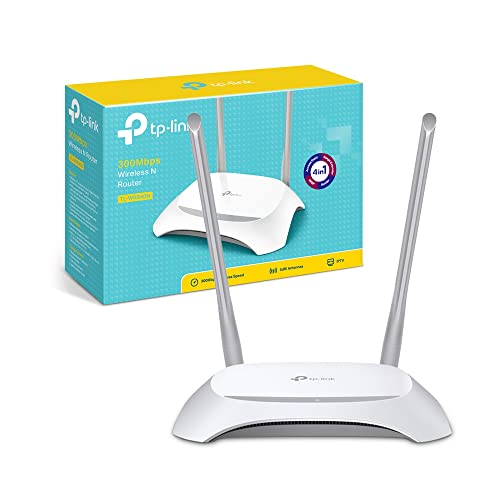 TP-Link TL-WR840N Router Ethernet Wi-Fi N300 Wireless, 5 Porte 10/100M,