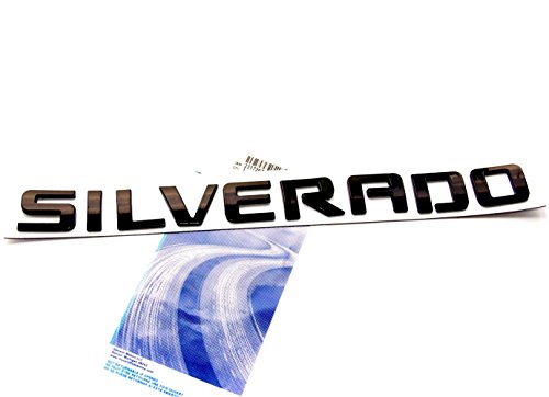 Yoaoo 3x OEM Black Silverado Plus Lt Nameplate Letter Emblems 3D Badge for Silverado 1500 2500Hd 3500Hd Original Silverado Glossy Black