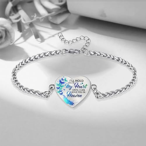Cremation Jewelry Heart Urn Bracelet for Ashes for Women Memorial Pendant Human Ashes Keepsake Link Bracelet4