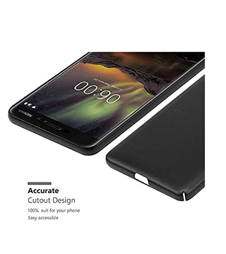 Image of Mobile Back Cover Case for Nokia 6.1 (Silicone Case|CameraProtection|Black SC1510)