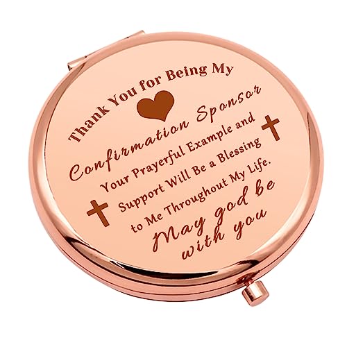 Confirmation Sponsor Gifts Sponsor Gifts Compact Makeup Mirror Sponsor Thank You Gift Christian Faith Gift AA Sponsor Gift NA Addiction Recovery Gift Folding Makeup Mirror Birthday Gifts