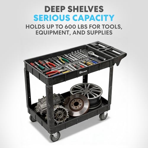 image for Simpli-Magic Simpli-Magic Rolling Utility Cart on Wheels, Heavy Duty w