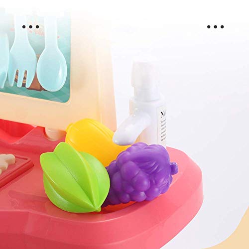 Spielzeug Spielhaus Küche Spielzeug Simulation Küchengeschirr Leichte Musik Presse Wasser Kochset Kinder Spielküche mit… – Bild 5