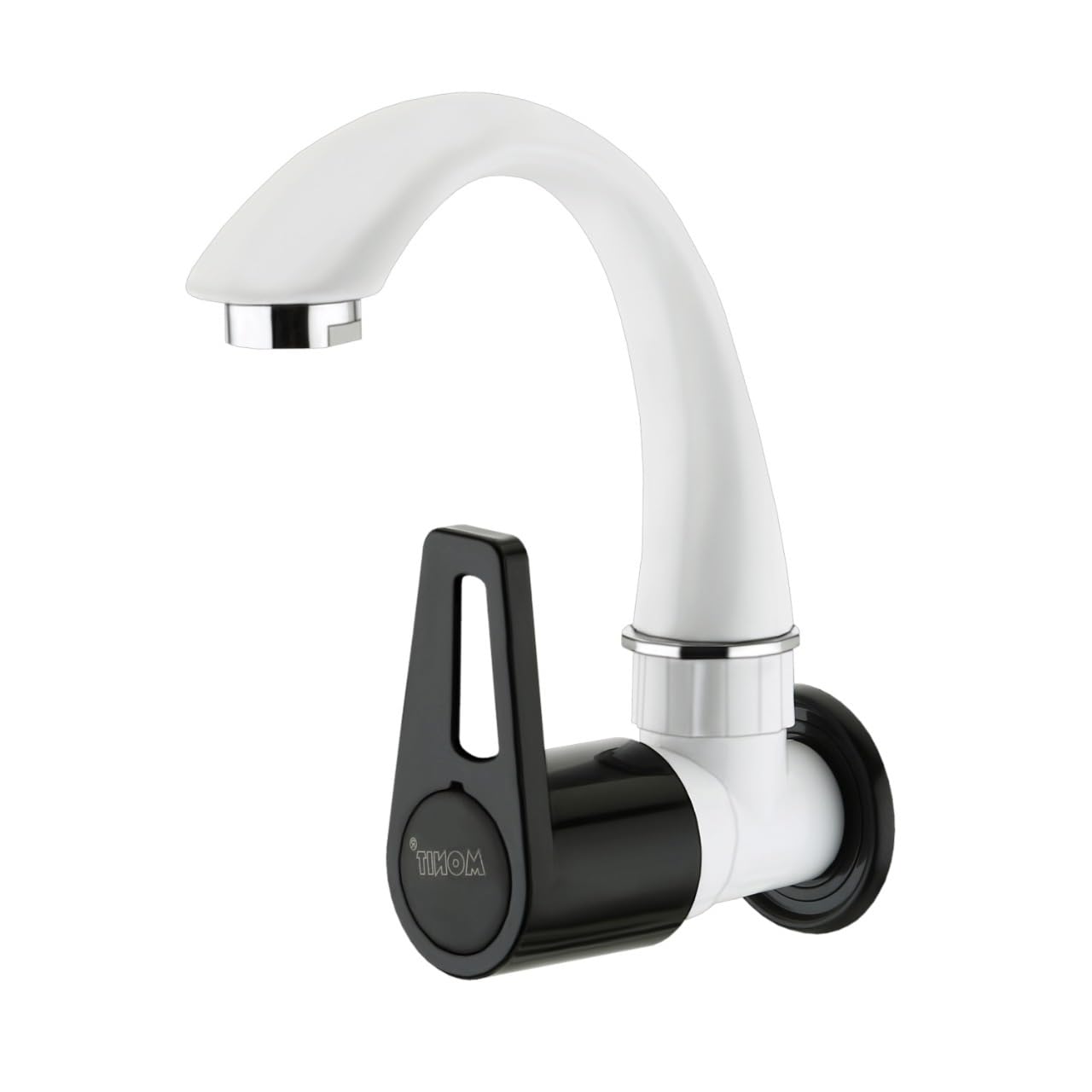MONIT Plastic Water Tap Pillar Sink Cock Tap for Kitchen Sink Tap, Swan Neck Basin Tap Bathroom Wash Basins, Hot & Cold Water with teflone tap 1
