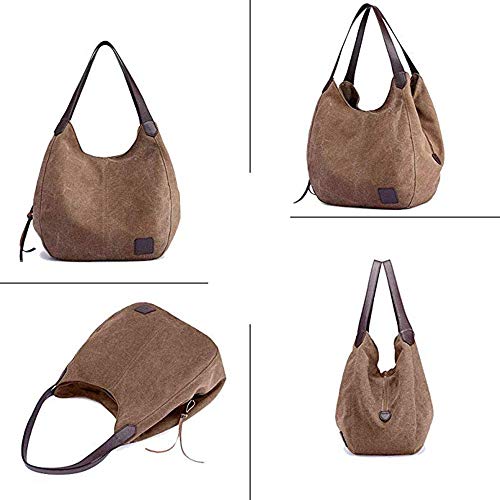 Canvas Hobo Bag Tote Handbag Shopping Shoulder Bag3