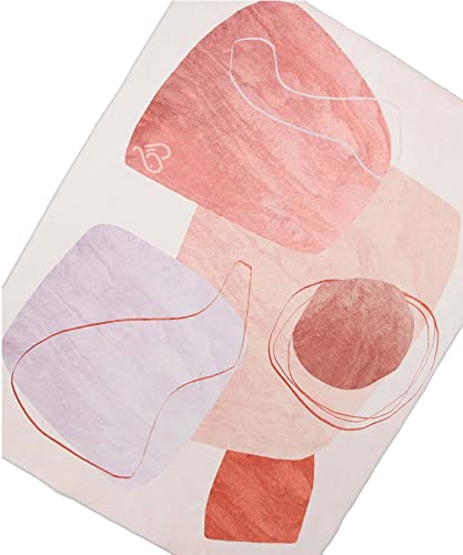 アイモハ ラグ カーペット オリエンタル 大理石柄 ヴィンテージマット モダン 119.5×160 柄I