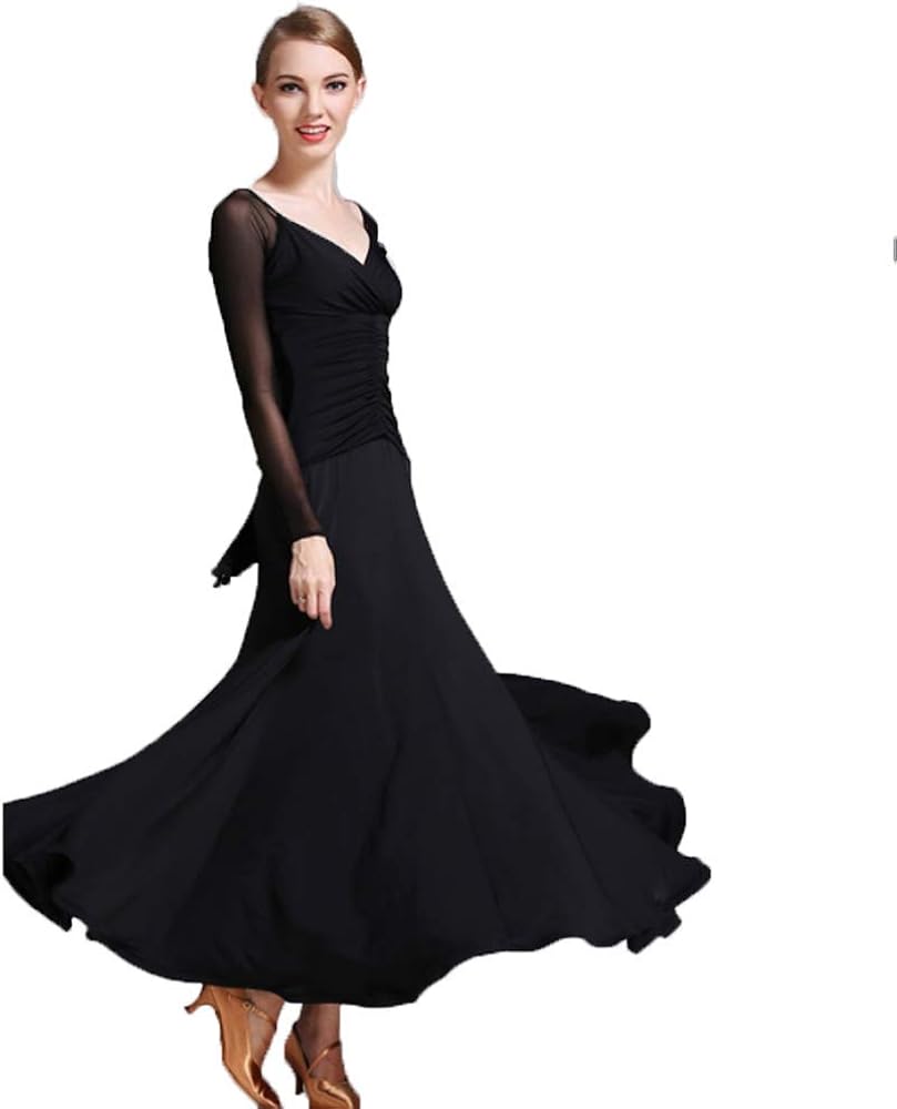 Amazon.com: Classic Waltz Tango Practice Dress Women's V Neck Ballroom Dance Performance Dresses Modern Social Dance Outfit : Clothing, Shoes & Jewelry Amazon.com: Classic Waltz Tango Practice Dress Women's V Neck Ballroom Dance Performance Dresses Modern Social Dance Outfit : Clothing, Shoes & Jewelry