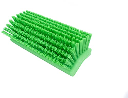 Image of SPARTA 40423EC75 Plastic Floor Scrub Brush, Wall Brush, Equipment Brush With Nonabsorbent Bristles For Industrial Kitchens, Hospitals, Commercial Cleaning, 4 Inches, Lime