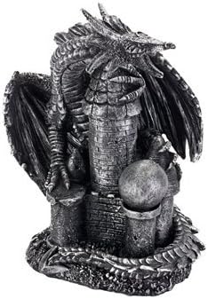7? H / 17.75 Cm Dragon On Castle / Large