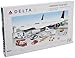 Daron Delta Air Lines Large Airport Playset with Die-Cast Metal Model Airplane with Plastic Parts, Cars and Transportation Toys for Kids Ages 3+
