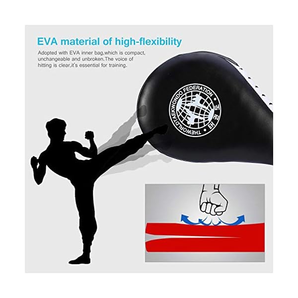 Taekwondo-Double-Kick-Pad-Target-Tae-Kwon-Do-Karate-Kickboxing-Training-TKD-Kicking-Pad-Practice-Kick-Target-Training-Double-Face-Kick-Foot-Pad-Martial-Arts-Equipment-Sporting-Goods-Paddle-Black Taekwondo Double Kick Pad,Target Karate Kickboxing Training TKD Kicking Pad,Practice Kick Target Training Double Face Kick Foot Pad,Martial Arts Equipment Sporting Goods Paddle - Black