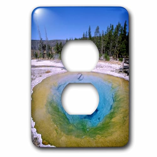 Couvercle de prise 3dRose LSP_97282_6 Yellowstone plaque double déco - 2