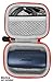 Protective Case for Sony WF-SP800N Truly Wireless Sports, Sony WF-1000XM3 Industry Leading Noise Canceling Truly Wireless Earbuds, Bose SoundSport Charger Box (Frosted Black with Orange Zipper)