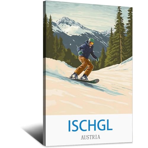 Poster Ischgl Autriche LNBIAND impression de qualite pour collectionneur 30x45