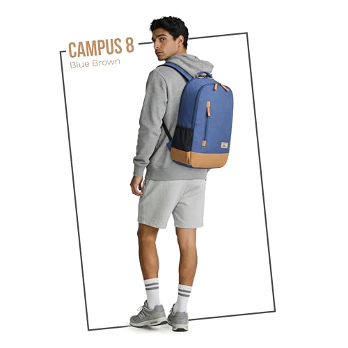 Image of Gear Classic 49 cms Brown and Blue Casual Backpack (BKPCAMPS81002)