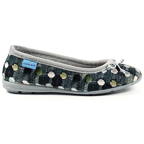 Lunar Ladies' Magic Grey Comfortable Slippers Cover