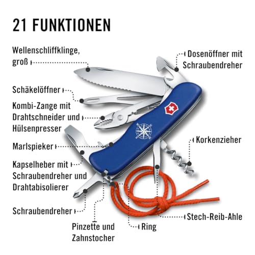 Victorinox Segelmesser Skipper mit 5 Funktionen, Swiss Made