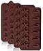 4PCS Christmas Chocolate Candy Silicone Molds - Baking Ice Trays Xmas Party Supplies
