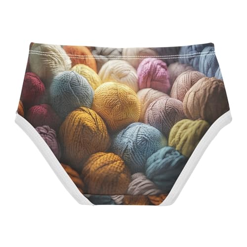 Colorful Balls Yarn Toddler Girls's Underwear 2T 202c01772