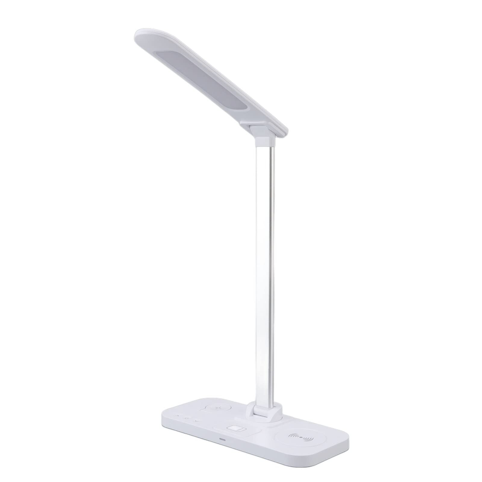 Greensen Lampada Scrivania di Ricarica Wireless, Spia Lampada Tavolo con Caricatore Rapido 15 W -addempiede a 3 Temperature di Colore per i Prodotti