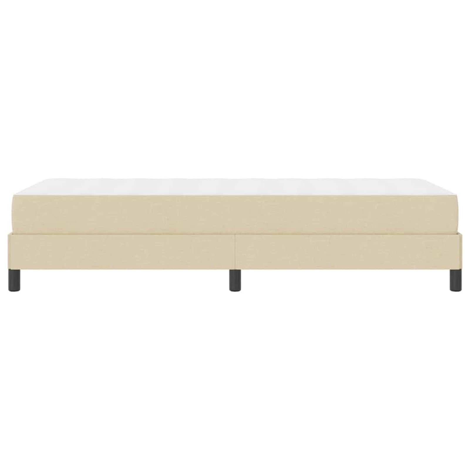 Cama con somier de diseño minimalista para dormitorios modernos - Tela transpirable y estructura de madera - 203 x 100 x 45 cm - Para individuales y parejas