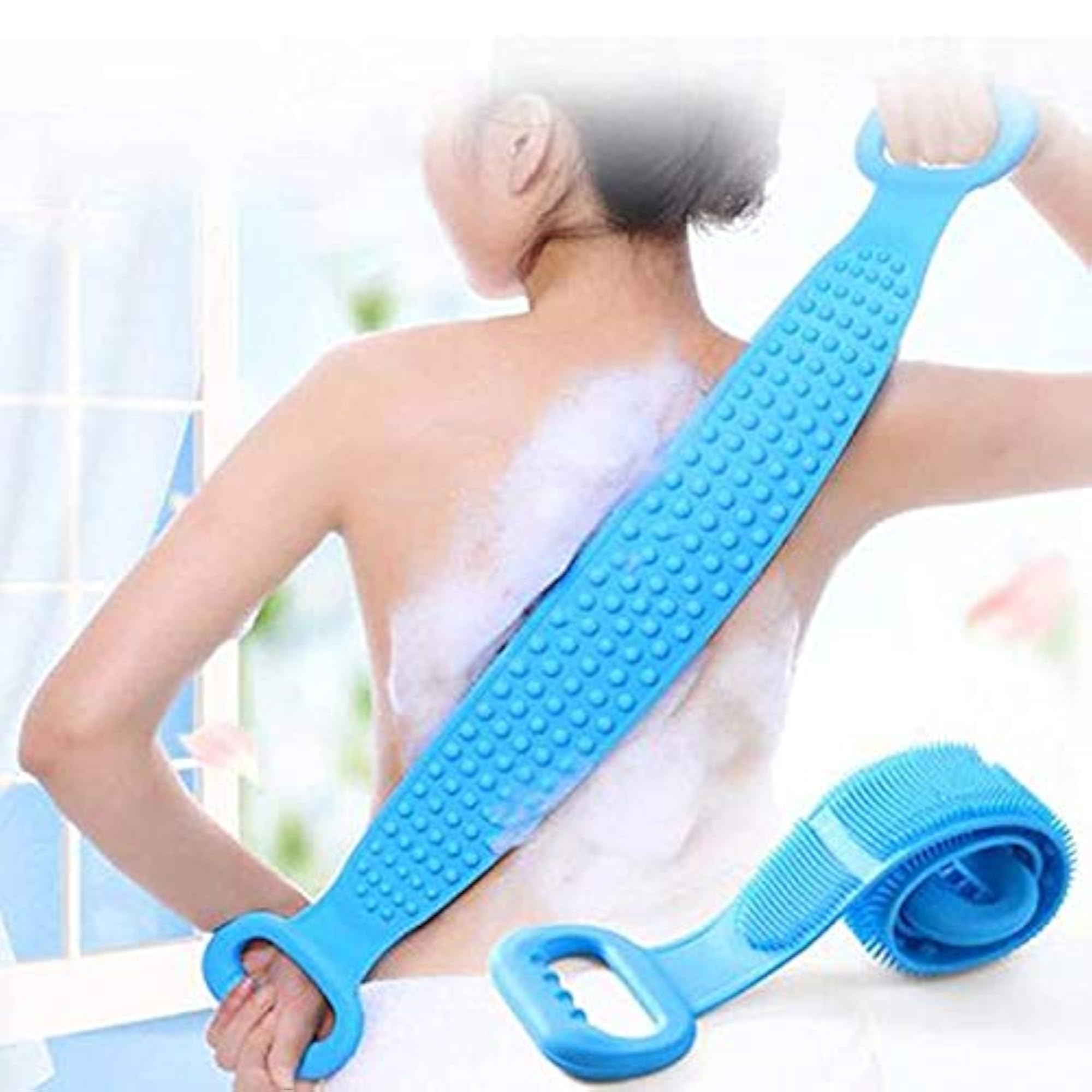 Silicone Body Back Scrubber Double Side Bathing Brush