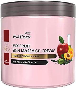 Fair Glow Mix Fruit Skin Massage Cream with Almond & Olive Oil - 800g | For Men & Women | Body & Facial | Ideal for Daily Use