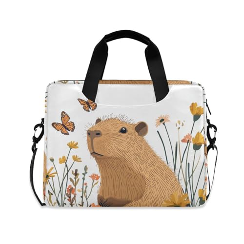 Housse ordinateur 15,6 pouces Sweet Capybaras pour vos trajets quotidiens
