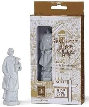 Josephs Studio Saint Joseph Home Sellers Kit with Figurine and Prayer Religious House Sellers