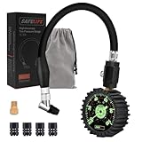 SAFELIFE Tire Pressure Gauge 100 PSI,Large Glow Dial & 45° Angle Chuck, Accurate Air Pressure Gauge for Tires