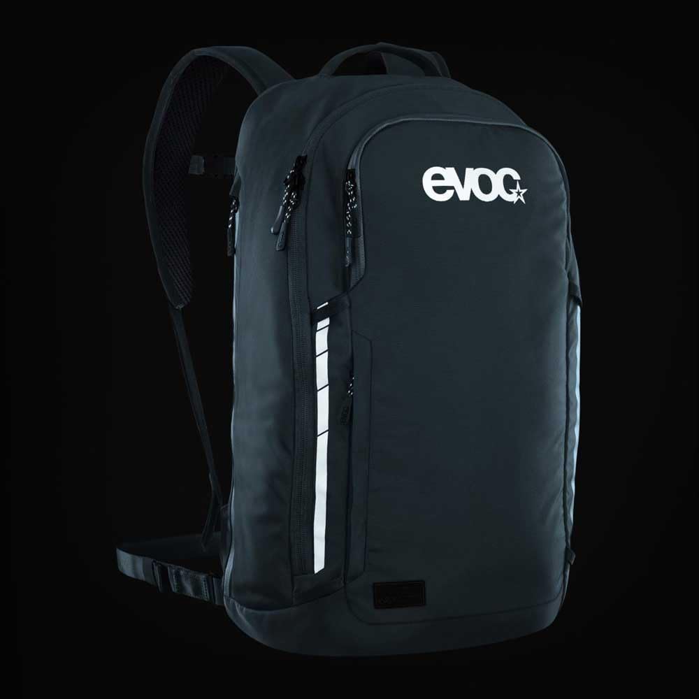 Plecak EVOC COMMUTE 22 (plecak rowerowy, z systemem wentylacji, kieszenią na laptopa, odblaskowy nadruk, waga: 860 g, wymiary: 17 x 28 x 52 cm, pojemność: 22 l), stalowy