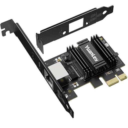 Tarjeta de Red PCIe 2.5G, YuanLey Adaptador Ethernet PCI Express de 2,5 Gigabits con Realtek RTL8125B, Tarjeta NIC de 2500Mbps Controlador LAN RJ45 para PC Windows/Linux/Mac OS, Soporte de Perfil Bajo | Ya disponible en tu tienda friki favorita! En mundofriki.es!