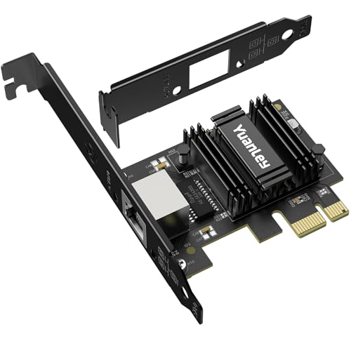 Tarjeta de Red PCIe 2.5G, YuanLey Adaptador Ethernet PCI Express