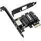 2.5G PCIe Netzwerkkarte, YuanLey 2,5-Gigabit PCI Express Ethernet-Adapter mit Realtek RTL8125B, 2500Mbps NIC-Karte RJ45 LAN-Controller für PC Windows/Linux/Mac OS mit Low-Profile-Halterung