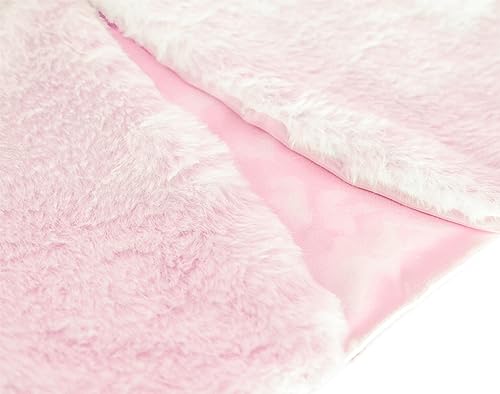 Image of Lilax Girls Cozy Faux Fur Long Sleeve Crew Neck Dress Coat