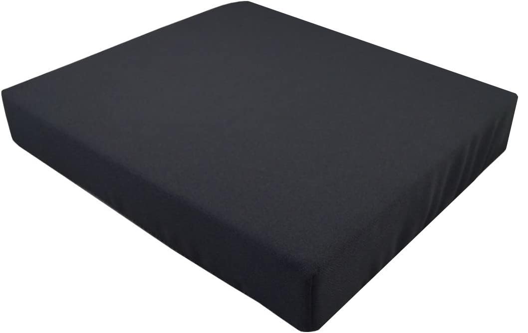 PrimoCare Cojín de Espuma viscoelástica para Silla de Ruedas - Asiento Elevador de 45 x 40 x 8 cm - Cojín de Asiento antiescaras con Funda Impermeable